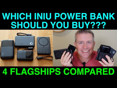 Portable Charger Power Bank 10000mAh, 45% Smaller Built-in Cables & AC Plug video review thumbnail