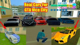 How to install real cars pack in GTA Vice City ￨ How to add new cars in GTA Vice City Pc