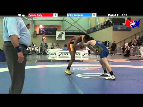 Calvin Daly vs. Mike Leholm at 2013 ASICS University Nationals - FS