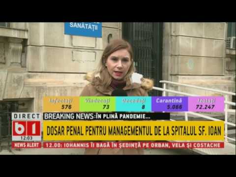STIRI B1 ORA 12.00 DIN 24 MARTIE 2020. CORONAVIRUS:  AL OPTULEA DECES DIN ROMANIA.