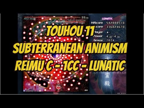 Casual walk through hell. Touhou 11: SA - lunatic - Reimu C - 1cc