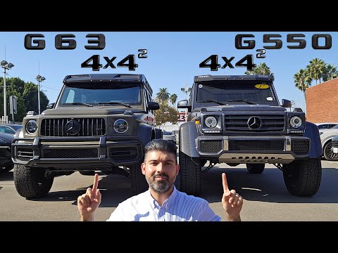 Mercedes G550 4x4² vs G63 4x4²