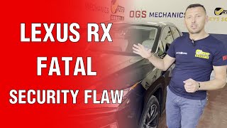 😱‼Lexus RX Fatal Security Flaw, weakness which thieves can use to steal the car in 90 seconds😱‼
