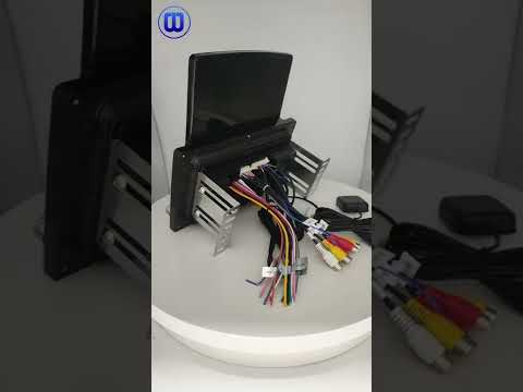 9.7 inch vertical screen android car player appearance demonstration video