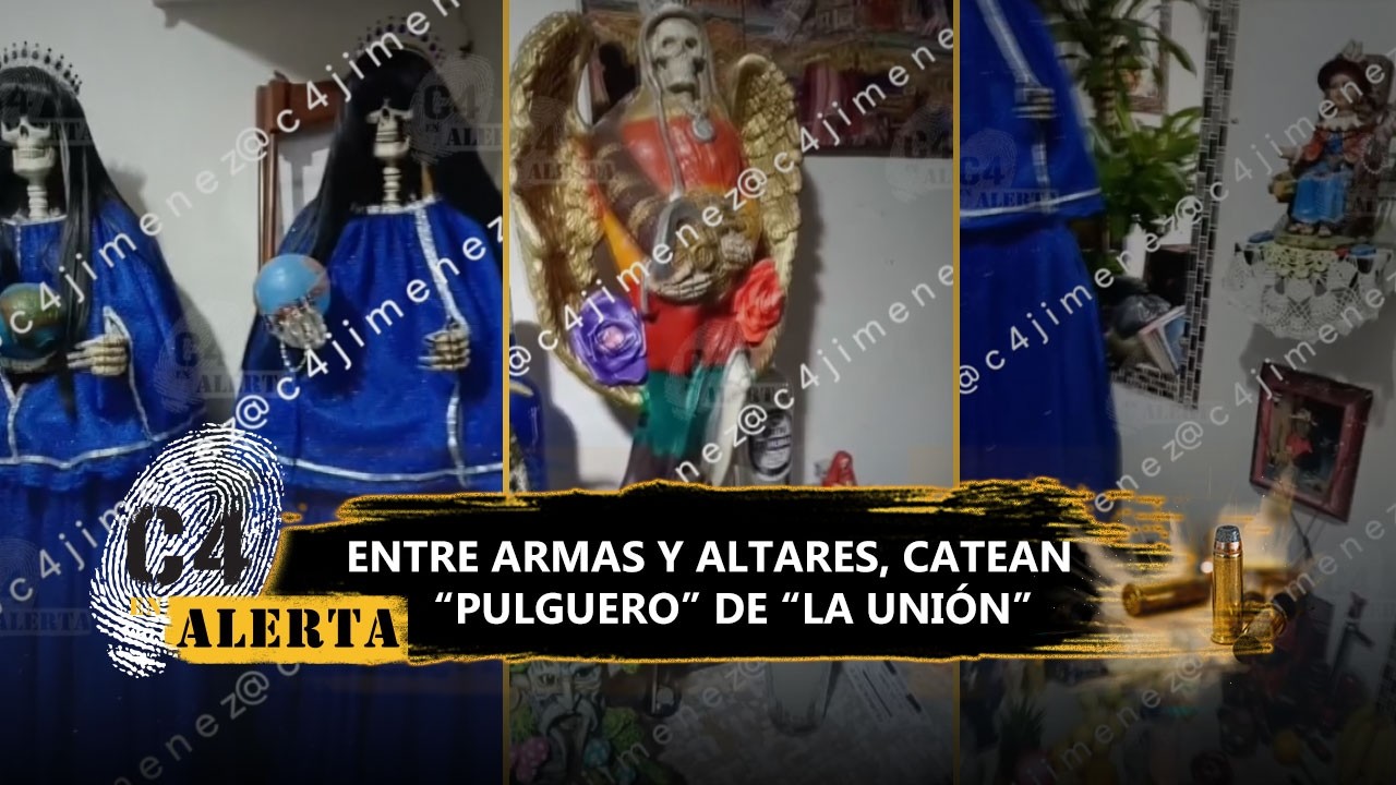 Desde droga hasta un altar con santos: cateo en refugio de presuntos delincuentes en Iztapalapa