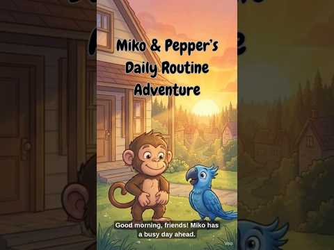 Thumbnail for Daily Routine for Kids Miko’s Morning to Bedtime Adventure Learning Cartoon #daily #toddlers #fyp