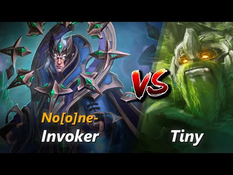 How to Invoker mid vs Tiny (feat. No[o]ne-) | First 7 minutes