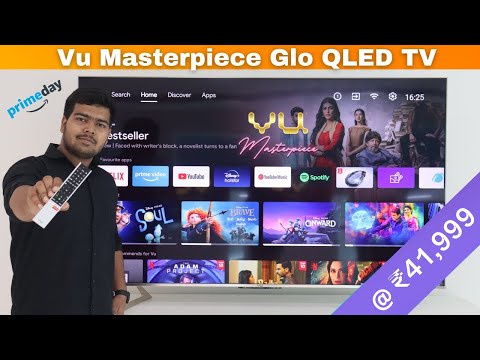 Vu 164cm (65 inches) Masterpiece Frame Series 4K QLED TV 65MASTERPIECE (Armani Gold)