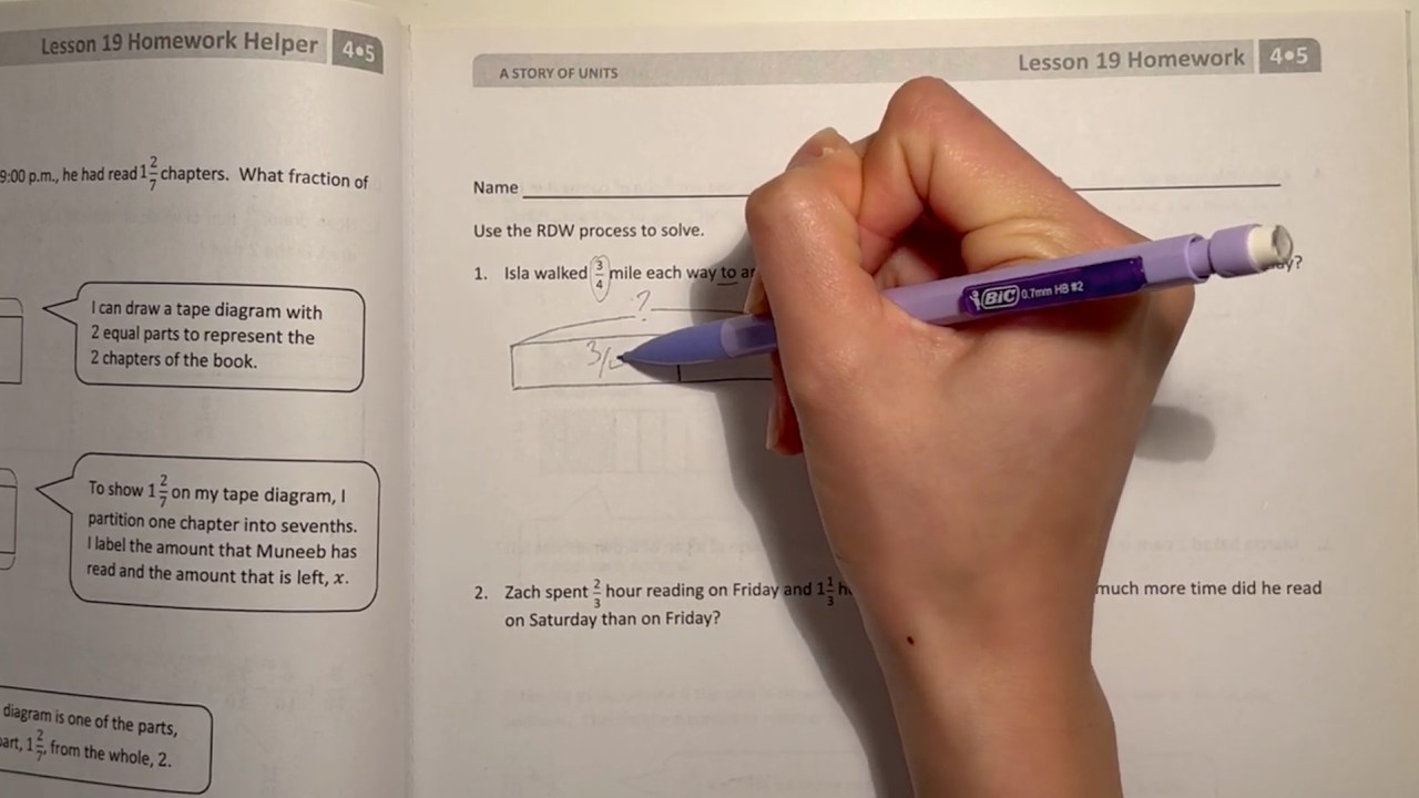 Eureka Math Grade 4 Module 5 Lesson 19 Homework | #mathwithaubrey #answers