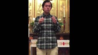 Aaron & Aaron signing communion hymn- ONE BREAD, ONE BODY-4/26/15