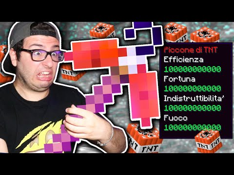 HO PROVATO IL PICCONE TNT *ESPLOSIVO* da HACKER  su Minecraft