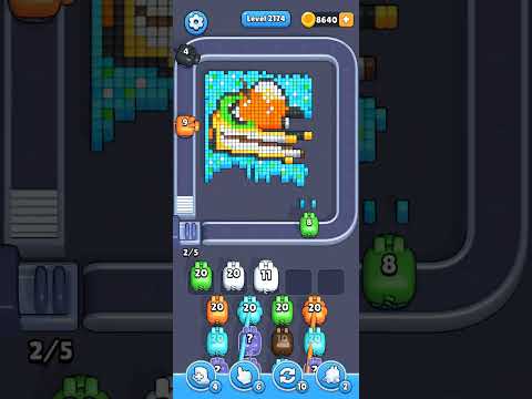 Pixel Flow Level 2174 Walkthrough