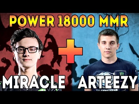 МИРАКЛ И АРТИЗИ ПОКОРЯЮТ ДОТУ! СИЛА ТОПОВЫХ ИГРОКОВ 18000 ММР! | DOTA Miracle + Arteezy = 18000 MMR