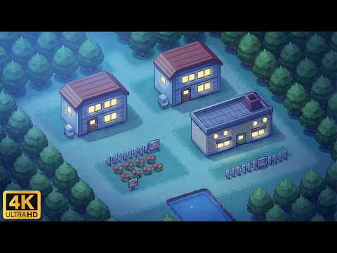 10 Hours in Pallet Town [4K] | Pokémon Cozy Lo Fi Ambience