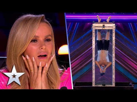 FEARLESS Andrew Basso takes on dangerous water tank stunt | Auditions | BGT 2022