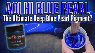 AOI HI BLUE EYE CANDY PIGMENTS PEARL OVER RUSTOLEUM ULTIMATE DEEP BLUE