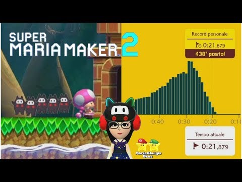 ⭐️Super Maria Maker 2⭐️ - NEW Ninji Speedrun - 438th place with 21:879!