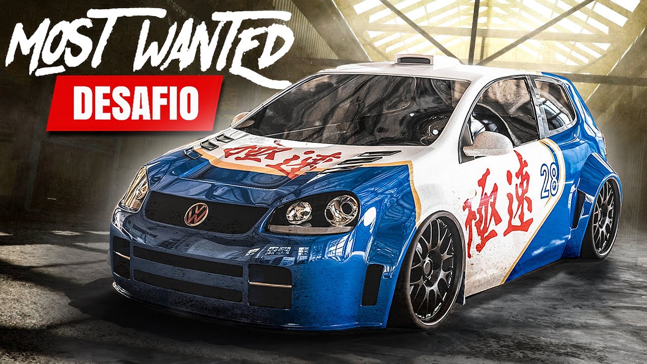 AO VIVO: NFS MOST WANTED SÓ DE GOLF STOCK! (O MAIOR DESAFIO DO CANAL)