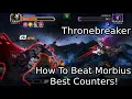 4 Star Crossbones Solos Thronebreaker Morbius! Best Counters! Marvel Contest Of Champions