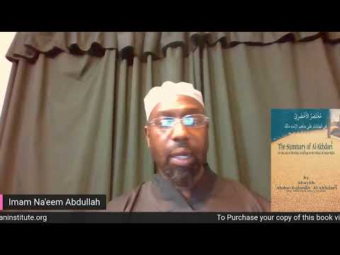 Reading of the Akhdari (Maliki Fiqh) - Lesson #35 - The 7 "States" in Salaat