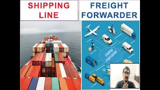 Shipping Line vs  Freight Forwarder- Key Difference ( Malayalam)
