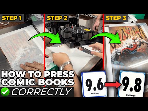 How to Press a Comic Book CORRECTLY 📚💯 ft. @ImmaculateComics