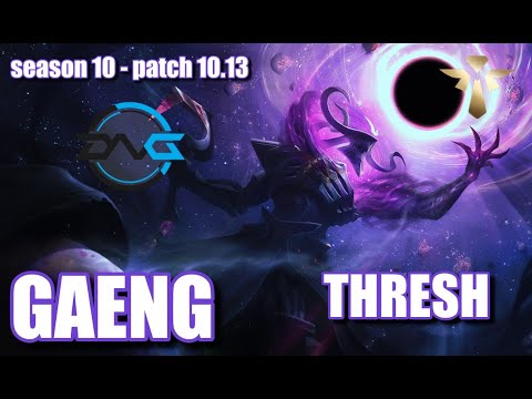 【韓国サーバー/GM】DFM GAENG スレッシュ(Thresh) VS GenG WIZE ブリッツクランク(Blitzcrank) SUP - Patch10.13 KR Ranked【LoL】