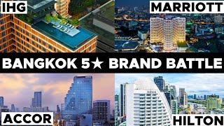 How to choose your Hotel in BANGKOK - Four BIG BRAND 5-Star Hotels (IHG, Hilton,