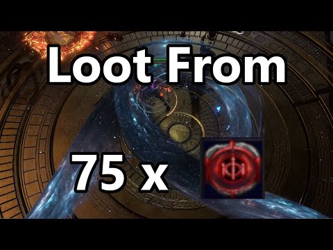 Loot from 75 Conqueror Maps + Invitations! 20+ Divines - Path of Exile SSF Sanctum Guardian Farming