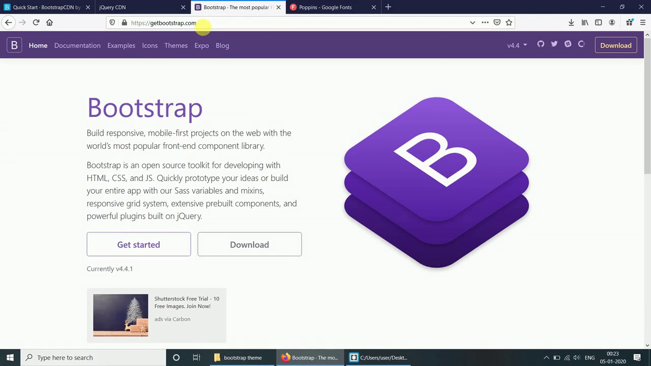 Bootstrap Theme Design Basic Tutorial | 2020