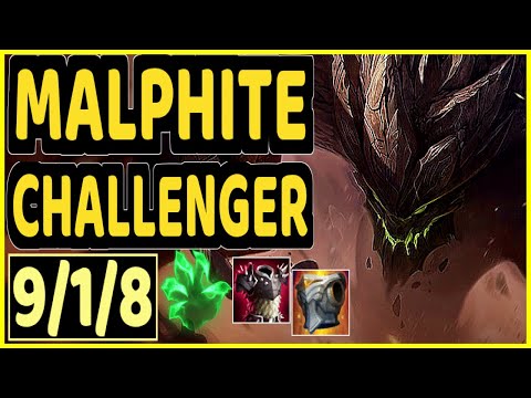 SEVENARMY (MALPHITE) - 9/1/8 KDA CHALLENGER GAMEPLAY - EUW