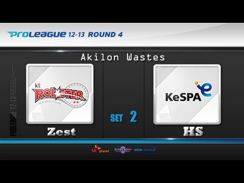 [0430] Zest(KT) vs HS(8th) 2SET PvP Akilon Wastes - Stracraft 2,esportstv,SPL