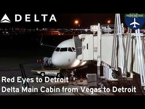 Red Eyes to Detroit - Delta Main Cabin from Vegas to Detroit (DL471, LAS-DTW)