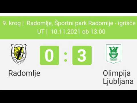 9. krog, 1. Slovenske kadetske lige NZS, 2021/22 (let. 2005-2006), NK Radomlje - NK Olimpija