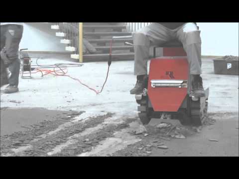 Entfernen vom Steinteppich mit dem ROLL-STRIPPER RO-1