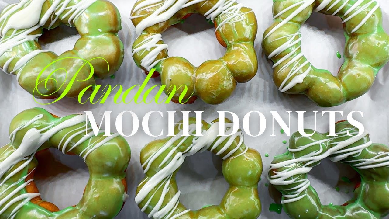How to make Pandan Mochi Donuts