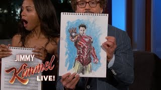 Cast of Avengers: Infinity War Draws Their Charact