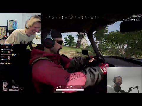 xQc Dies Laughing at Forsen's PUBG Win Attempts in a Nutshell