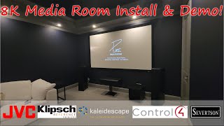 8K Dolby Atmos Theater Install & Demo! JVC, Klipsch, Kaleidescape, Control4, Denon - Lewisville, TX
