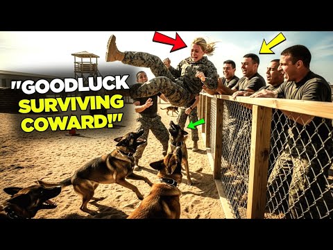 "End Now, Trash", SEALs Tossed the Recruit into a Starving K9 Area, Unaware She Trained Them