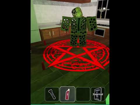 I SUMMONED THE GHOST IN ROBLOX DEMONOLOGY 😨😨 #demonology #roblox #gaming