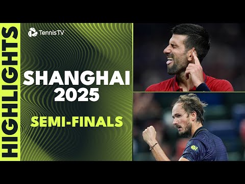 Djokovic Takes on Vacherot; Medvedev Faces Rinderknech | Shanghai 2025 Semi-Finals Highlights