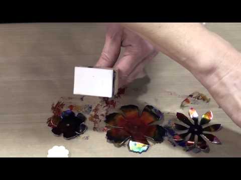 Tattered Foil Flower Make-It-Take-It at CHA 2014