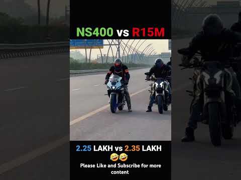 Drag Racing NS400 vs Yamaha R15M | Kaun Jeeta | #ns400 #yamahar15 #shorts