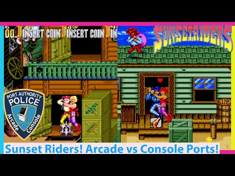 Sunset Riders! Konami's Arcade Classic! Arcade Vs Console Ports