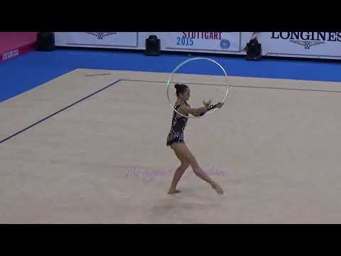 Kaho MINAGAWA (JPN) hoop - 2015 Stuttgart worlds Qualifs