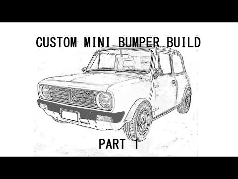 Classic mini custom fibreglass front bumper bar (Part 1)