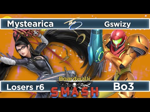 Mystearica (Bayonetta) vs Gswizy (Samus) - Loser's Round 6 - Boardwalk Smash #39 CFL SSBU