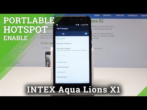 How to Enable Portable Hotspot in INTEX Aqua Lions X1 - Wi-Fi Sharing