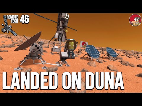 FINALLY Landed on Duna - KSP Let's play 2023 - ep 46